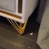 Item Condesa Velvet Beige Bedroom set 5 pc qeen or king