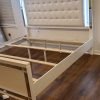 Item B2115 White bed broom set 5 pc king only Available