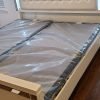Item B2115 White bed broom set 5 pc king only Available
