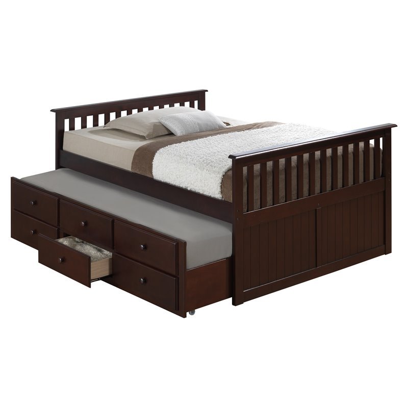 Captains Bed  B0219 Full/twin 3 Drawers