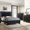 B.4350 Black  Set p5 pc Queen or king