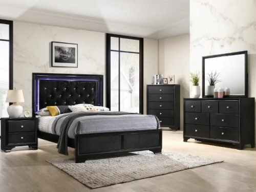 B.4350 Black  Set p5 pc Queen or king
