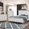 Item Condesa Velvet Beige Bedroom set 5 pc qeen or king