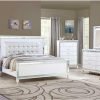 Item B2115 White bed broom set 5 pc king only Available
