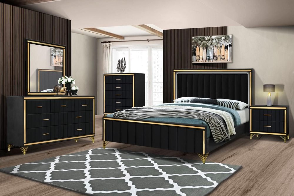 Item B Condesa Black Bed room set  king