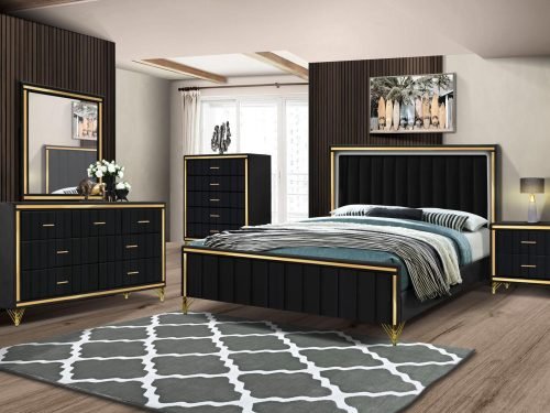 Item B Condesa Black Bed room set  king