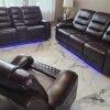 Cowboy 3 pc Recliner set Brwon
