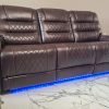Cowboy 3 pc Recliner set Brwon
