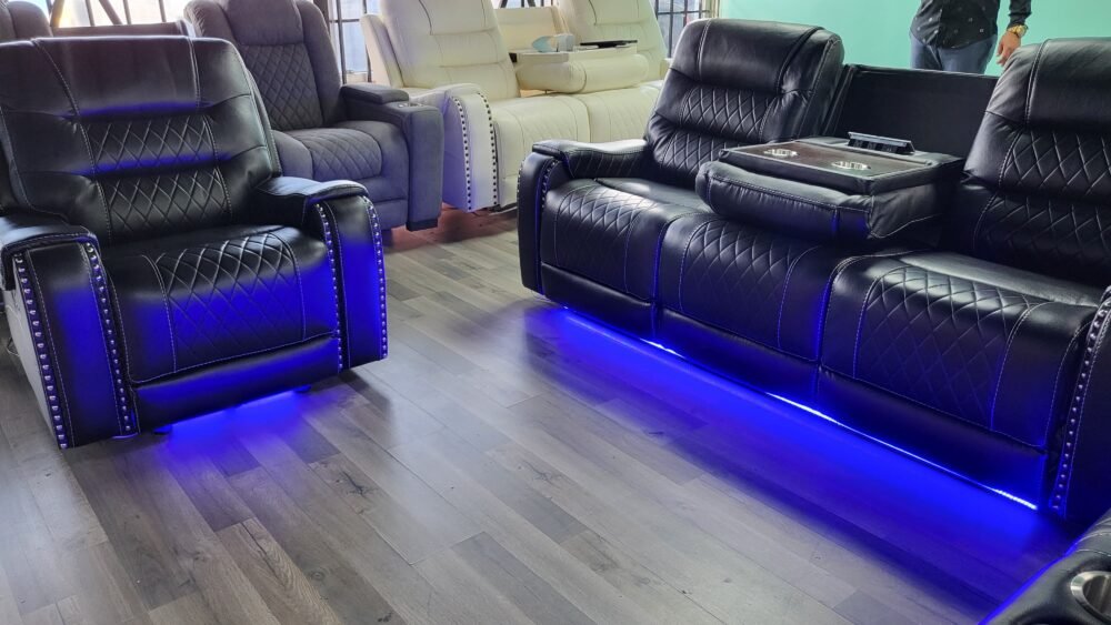 Cowboy Black 3PC Reclining Set