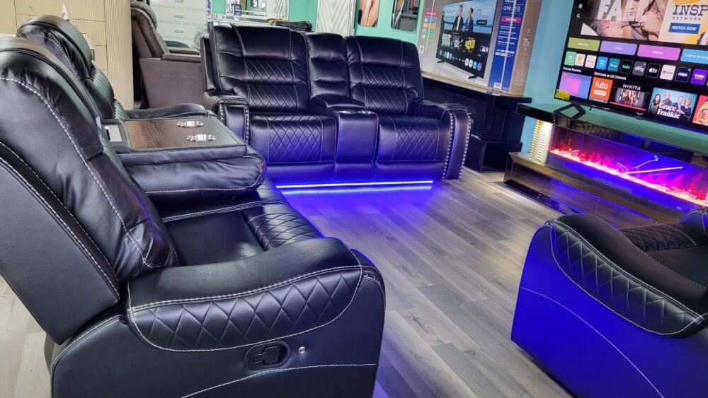 Cowboy Black 3PC Reclining Set