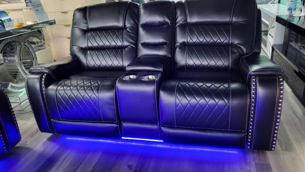 Cowboy Black 3PC Reclining Set