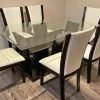 Florida - White (LINEN) Dining Table + 6 Chair Set