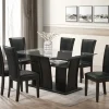 Florida - Black Dining Table + 6 Chair Set