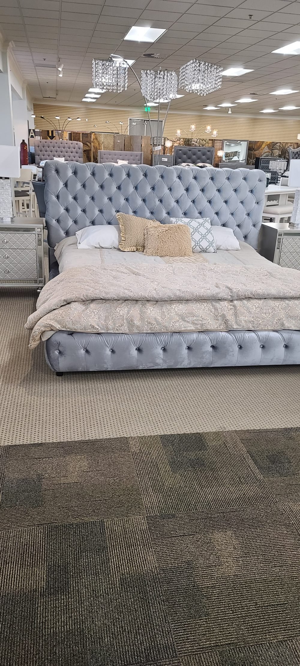 Dream Gray Platform Bed - Queen, King