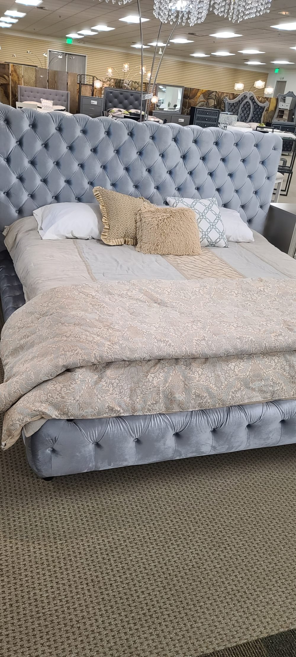 Dream Gray Platform Bed - Queen, King