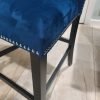 2220 Blue - (FAUX MARBLE) Counter Height Table + 6 Chair Set