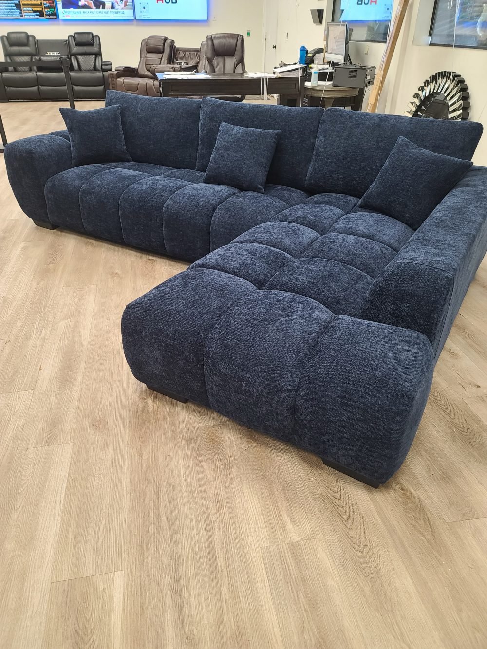 Manhattan - Dark Blue Sectional