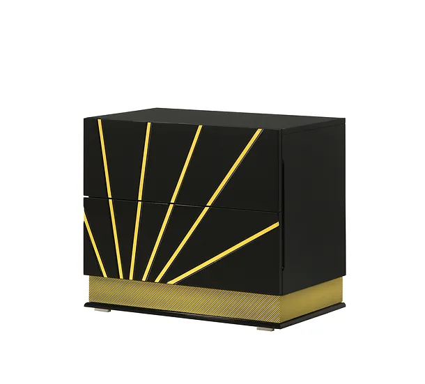 B58 Zenia (Black/Gold) Queen or king 5 pc