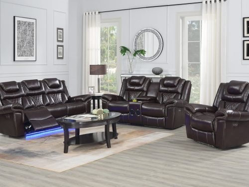 Alexa Brown - 3pc Power Living Room Set