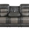 Cowboy tow tone Grey OVERSIZED 3PC Reclining Set