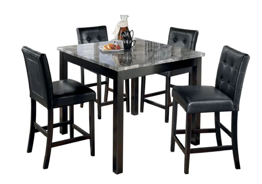 D202 Pub Table + 4 Chair Set