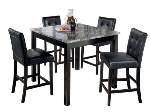 D202 Pub Table + 4 Chair Set