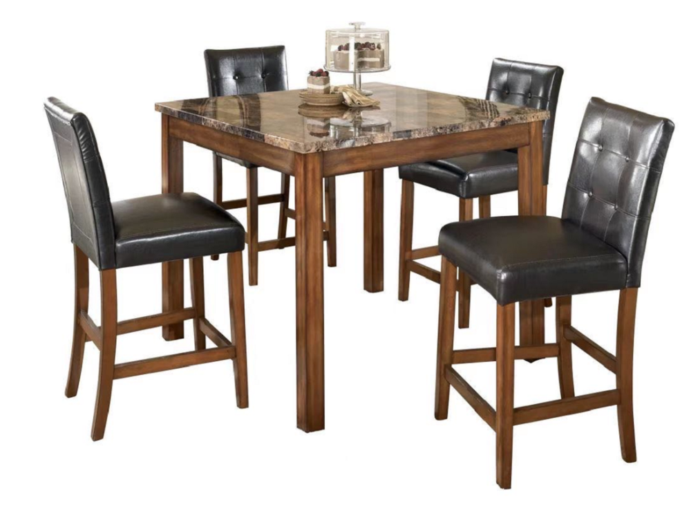 D203 Pub Table + 4 Chair Set