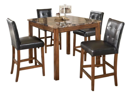 D203 Pub Table + 4 Chair Set