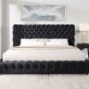 Dream Black Platform Bed - Queen, King