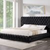 Dream Black Platform Bed - Queen, King