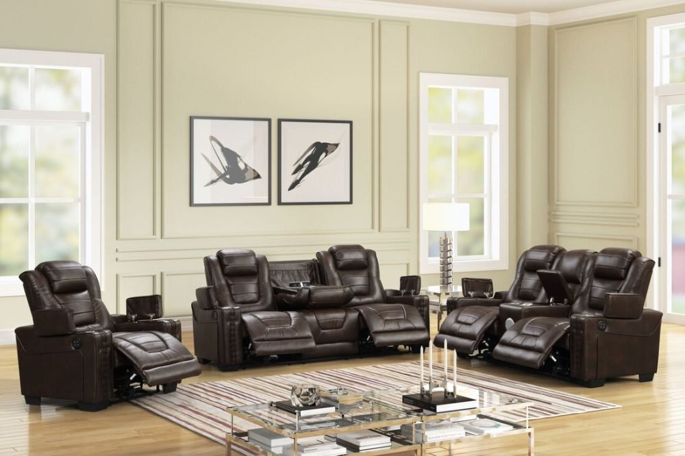 Dubay Ec Brown - 3PC Power Reclining Set