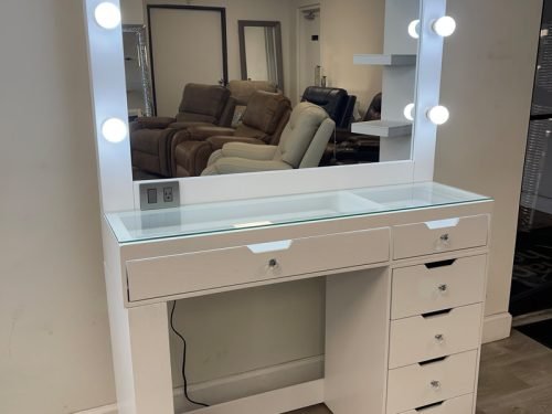 GLAM1- White Vanity