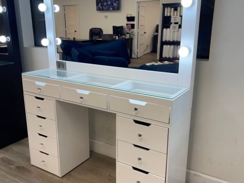 GLAM2- White or Black Vanity Set