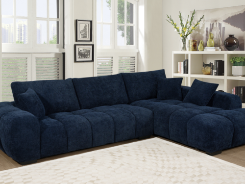 Manhattan - Dark Blue Sectional