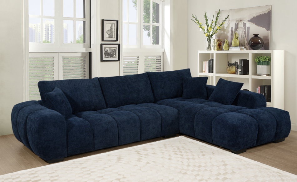 Manhattan - Dark Blue Sectional