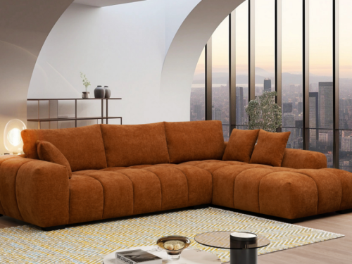 Manhattan - Dark Orange Sectional