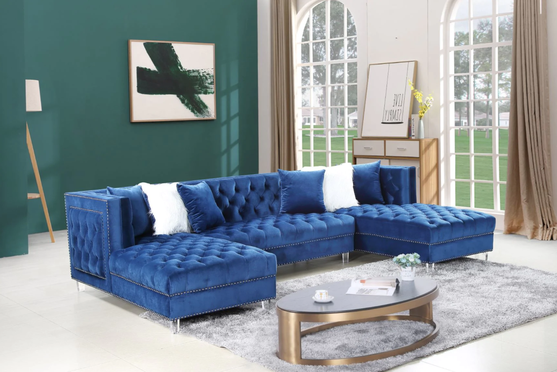10Heights Reversible Sectional + Storage Ottoman Set