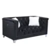 Prince - Black Sofa & Loveseat Set (2PC ONLY)