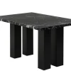 2220 Onyx - (FAUX MARBLE) Counter Height Table + 6 Chair Set