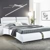 Vegas White Platform Bed - Queen, King