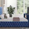 B1182 Blue Platform Bed - Queen, King