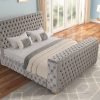 B1182 Gray Platform Bed - Queen, King