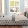 B1182 Gray Platform Bed - Queen, King