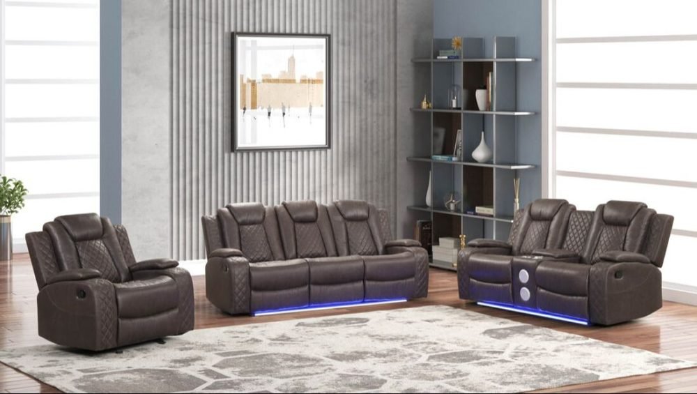 Milania.G Chocolate -Manual 3PC Reclining Set