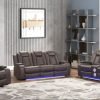 Milania.G Chocolate -Manual 3PC Reclining Set