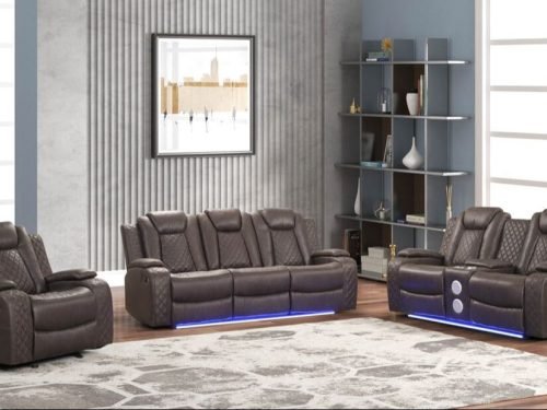 Milania.G Chocolate -Manual 3PC Reclining Set