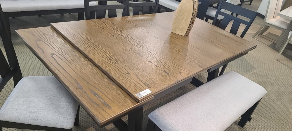 2158WC-6P MARIBELLE WHEAT CHARCOAL DINING