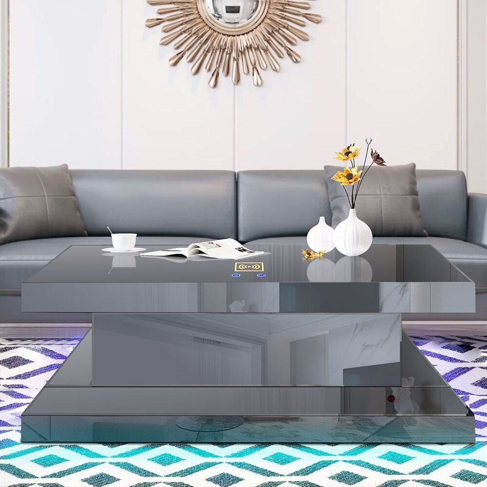 0718 Occasional Table White w PHONE CHARGE