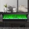 2025 TV STAND BLACK WIRELESS CHARGER SPOT LIGHT HEATER WITH 7 COLOR BLUETOOTH