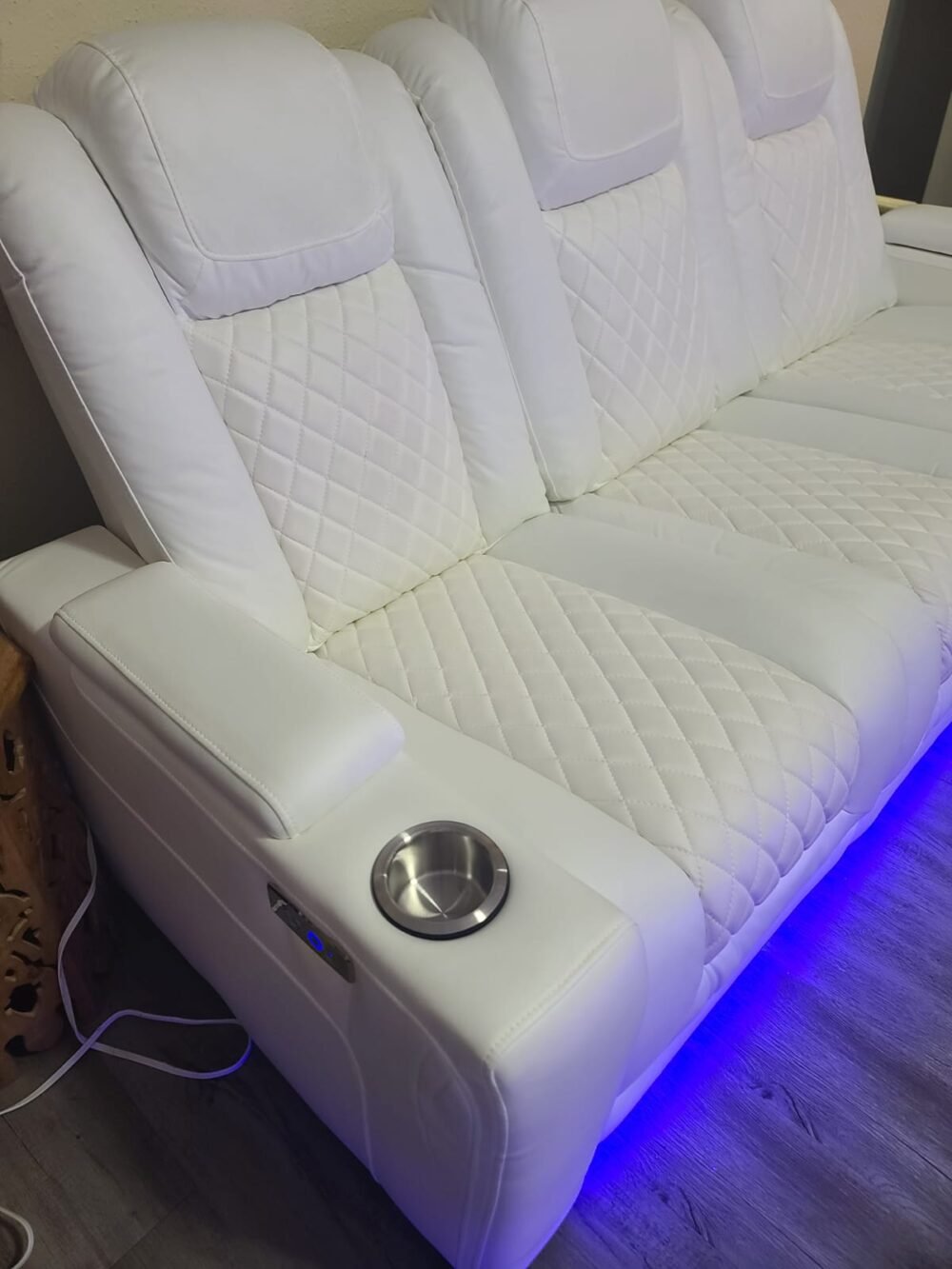 Texas white power Recliner 3 PC SET